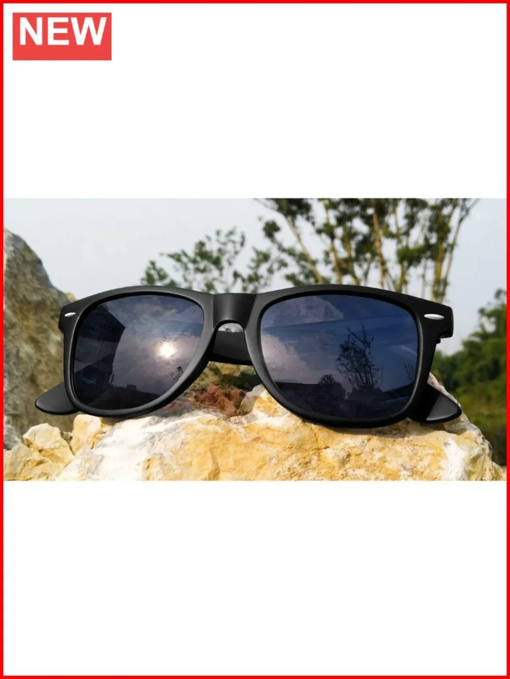Polarized UV400 Square Sunglasses for Men Women